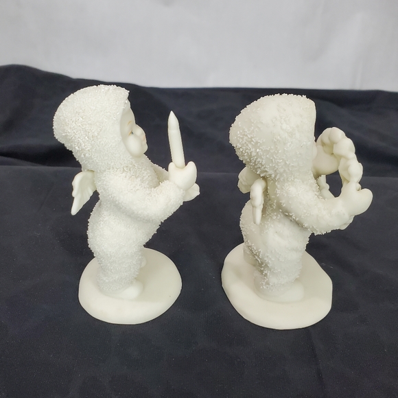 Snow-babies “I Made This Just For You”"One Little Candle"Set of Two by Dept. 56 - Picture 3 of 9